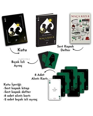 Maça Kızı 8 - 2.Kitap Seti - Kutulu | Dilara Pamuk | Artemis Yayınları