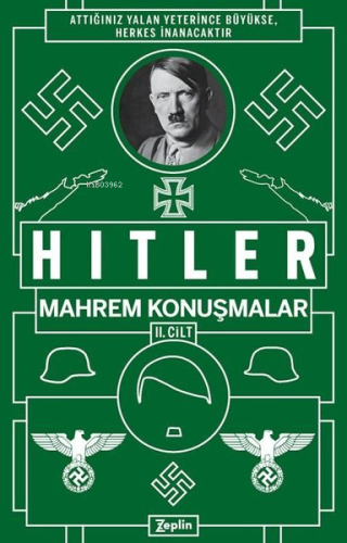 Mahrem Konuşmalar 2. Cilt | Adolf Hitler | Zeplin Kitap