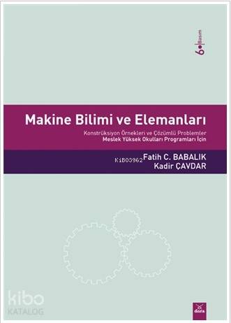 Makine Bilimi ve Elemanları | Kadir Çavdar | Dora Yayıncılık