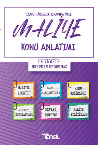 Maliye Konu Anlatımı | Sertkan Erdurmaz | Temsil Kitap