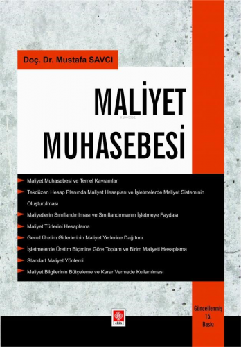 Maliyet Muhasebesi | Mustafa Savcı | Ekin Yayıncılık