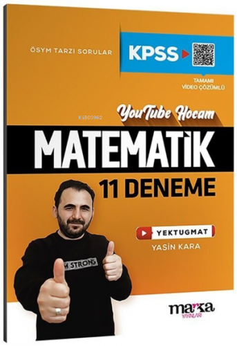 Marka Yayınları KPSS Matematik 11 Deneme | Yasin Kara | Marka Yayınlar