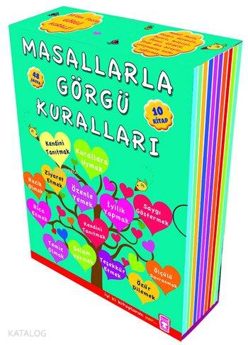 Masallarla Görgü Kuralları - Set (10 Kitap) | Münire Şafak | Timaş Çoc