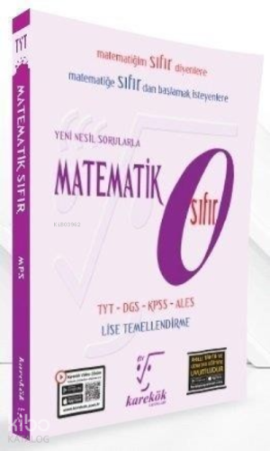 Matematik Sıfır | Kolektif | Karekök Yayınları (Hazırlık)