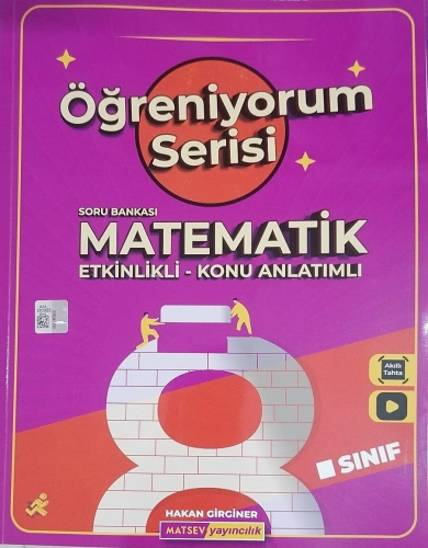 Matsev 8.Sınıf LGS Öğreniyorum Serisi Matematik | Kolektif | Matsev Ya