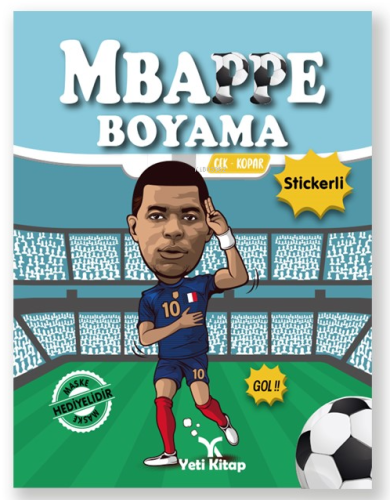 Mbappe Boyama Kitabı | Feyyaz Ulaş | Yeti Kitap