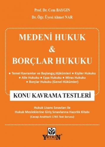 Medeni Hukuk &amp | Cem Baygın | Yetkin Yayınları