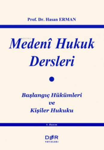 Medeni Hukuk Dersleri | Hasan Erman | Der Yayınları