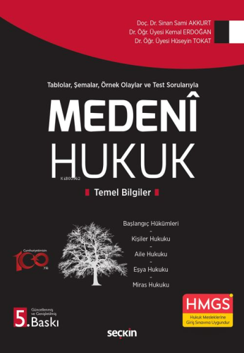 Medeni Hukuk Temel Bilgiler | Sinan Sami Akkurt | Seçkin Yayıncılık