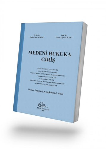 Medeni Hukuka Giriş | Haluk Nami Nomer | Filiz Kitabevi