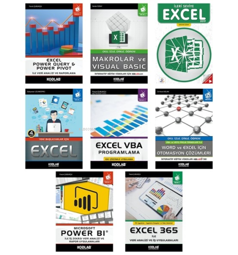 Mega Excel Eğitim Seti | Kolektif | Kodlab Yayıncılık