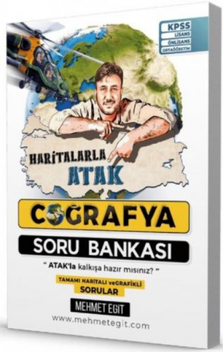 Mehmet Eğit / 2022 Kpss Haritalarla Atak Coğrafya Soru Bankası | Kolek