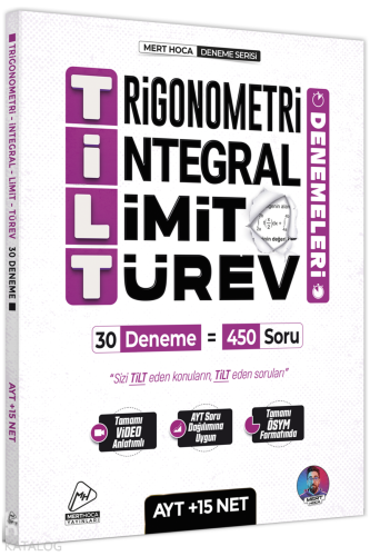 Mert Hoca AYT TİLT Denemeleri - Trigonometri İntegral Limit Türev 30'l