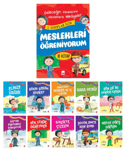 Meslekleri Öğreniyorum (10 Kitap) | Erdal Çakıcıoğlu | Ema Çocuk