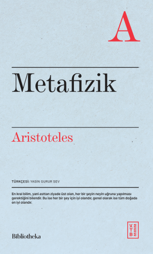 Metafizik | Aristoteles | Ketebe Yayınları