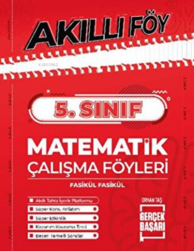 Metafor 5.Sınıf Matematik Akıllı Föy | Kolektif | Gerçek Başarı Yayınl