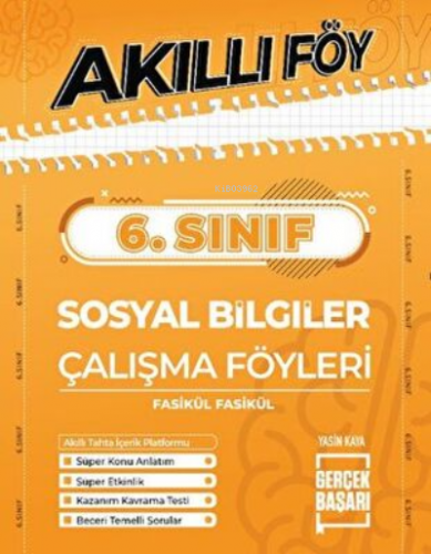 Metafor 6.Sınıf Sosyal Bilgiler Akıllı Föy | Kolektif | Gerçek Başarı 