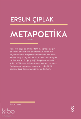 Metapoetika | Ersun Çıplak | Everest Yayınları