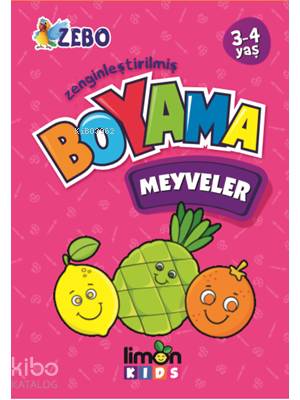 Meyveler Boyama Kitabı Limon Kids | | Limon Kids