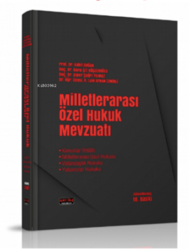 Milletlerarası Özel Hukuk Mevzuatı | Musa Aygül | Savaş Yayınevi