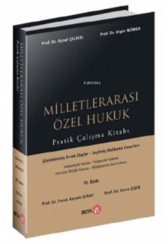 Milletlerarası Özel Hukuk Pratik Çalışma Kitabı | Aysel Çelikel | Beta