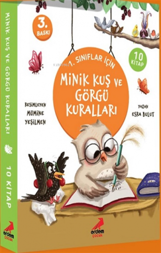 Minik Kuş ve Görgü Kuralları - 10 Kitap | Esra Bulut | Erdem Çocuk