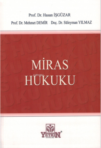 Miras Hukuku | Kolektif | Yetkin Yayınları