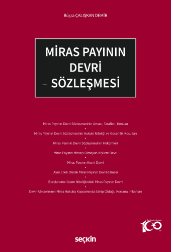 Miras Payının Devri Sözleşmesi | Büşra Çalışkan Demir | Seçkin Yayıncı