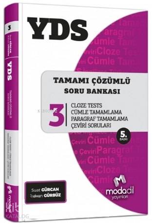 Modadil Tamamı Çözümlü Modüler Soru Bankası 3 | Suat Gürcan | Modadil 