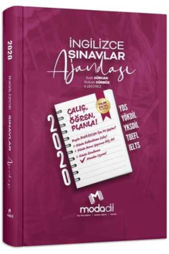 Modadil Yayınları İngilizce Sınavlar Ajandası | Kolektif | Modadil Yay