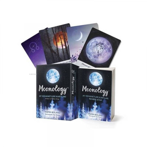 Moonology Ay Kehanetleri Kartları Rehber Kitap | Yasmin Boland | Butik