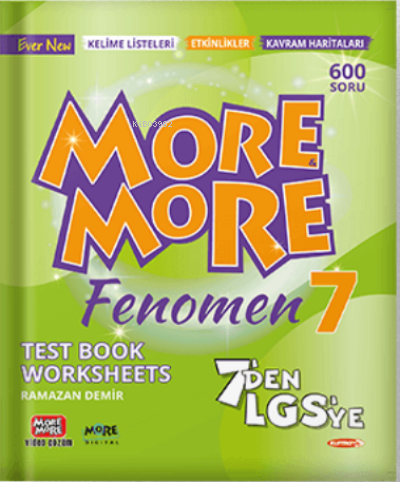 More More English 7 Fenomen Test Book Worksheets | Kolektif | Kurmay Y