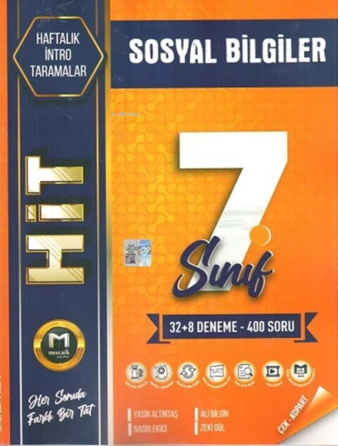 Mozaik Yayınları 7. Sınıf Sosyal Bilgiler Hit 40 lı Deneme | Yasin Alt