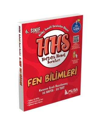 Muba Yayınları 6.Sınıf Fen Bilimleri Haftalık Hasat Soruları HHS | Kol