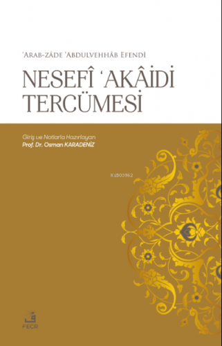 Nefesi ‘Akaidi Tercümesi | Osman Karadeniz | Fecr Yayınları