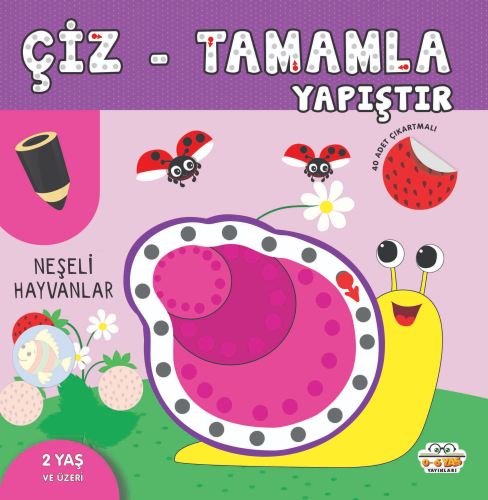 Neşeli Hayvanlar - Çiz - Tamamla - Yapıştır | | 0-6 Yaş Yayınları