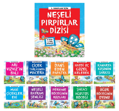 Neşeli Pırpırlar Dizisi;(10 Kitap+Soru Kitapçığı) | Tuba Öztürk | Bcrk