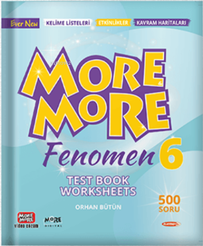 New More More English 6 Fenomen Test Book | Kolektif | Kurmay Yayınevi