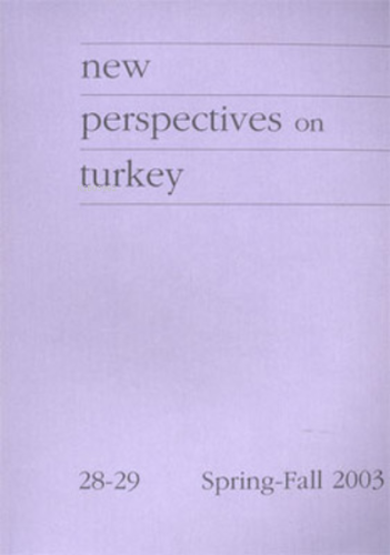 New Perspectives On Turkey No: 28-29 | Kolektif | Homer Kitabevi ve Ya