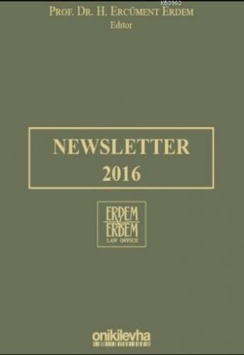 Newsletter 2016 | H.Ercüment Erdem | On İki Levha Yayıncılık