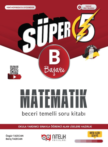 Nitelik 5. Sınıf Matematik (B) Beceri Temelli Soru Kitabı | Özgür Taze