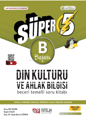 Nitelik 5.Sınıf Süper Din Kültürü ve Ahlak Bilgisi (B) Beceri Temelli 