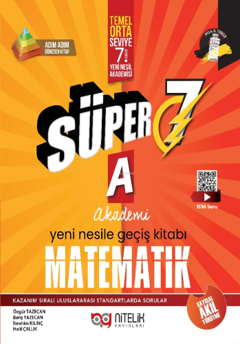 Nitelik 7.Sınıf Süper Matematik Soru Kitabı (A) | Özgür Tazecan | Nite