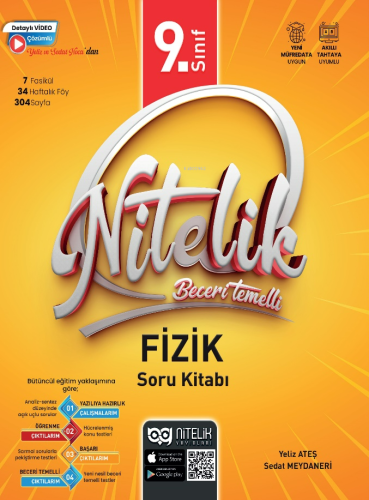 Nitelik 9. Sınıf Beceri Temelli Fizik Soru Kitabı | Sedat Meydaneri | 