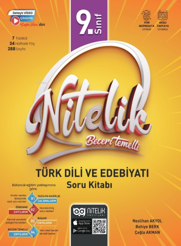 Nitelik 9. Sınıf Beceri Temelli Türk Dili Ve Edebiyati Soru Kitabı | N