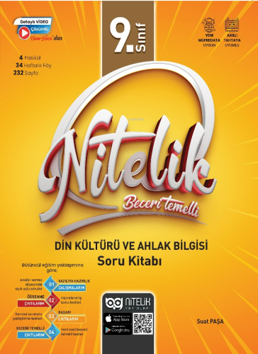 Nitelik 9.Sınıf Din Kültürü ve Ahlak Bilgisi Soru Kitabı Beceri Temell