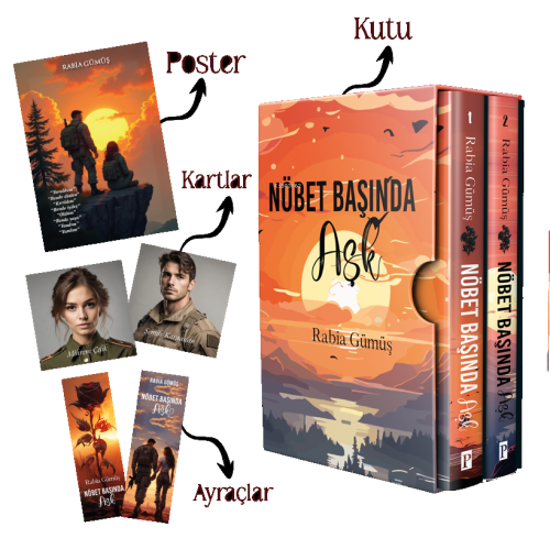 Nöbet Başında Aşk - Kutulu Set | Rabia Gümüş | Parola Yayınları