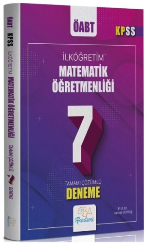 ÖABT İlköğretim Matematik Öğretmenliği 7 Deneme Çözümlü | Danyal Soyba