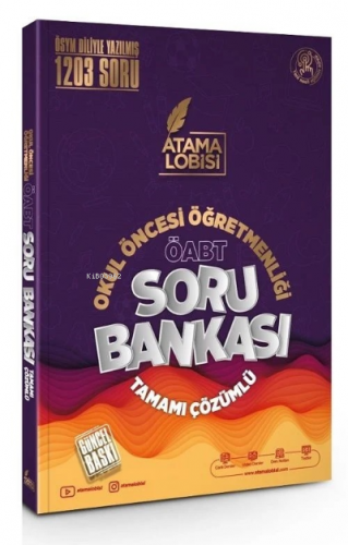 ÖABT Okul Öncesi Öğretmenliği Soru Bankası Çözümlü | Kolektif | Atama 