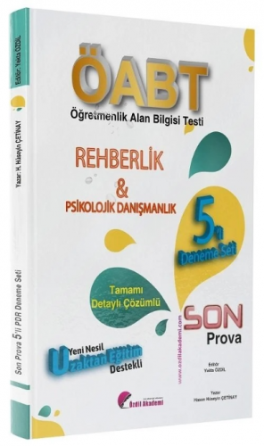 ÖABT Rehberlik Son Prova 5 Deneme Çözümlü | Hasan Hüseyin Çetinay | Öz